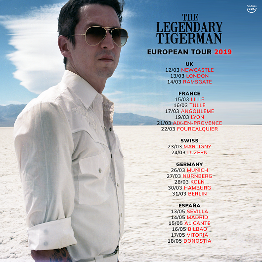 Tour Europeia Misfit - The Legendary Tigerman